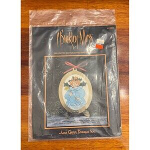 P Buckley Moss Cross Stitch Kit 1993 Limited Ed Christmas Ornament Angel New